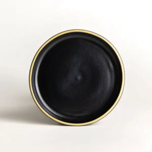 Brookline Dessert Plates — Matte Black Charcoal