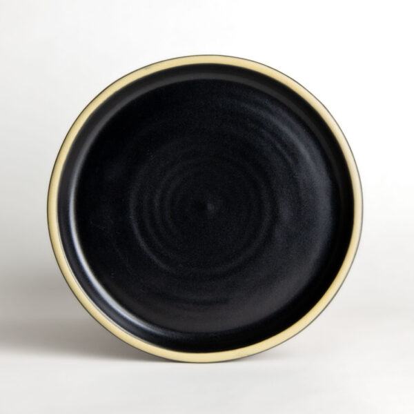 Brookline Salad Plates — Matte Black Charcoal