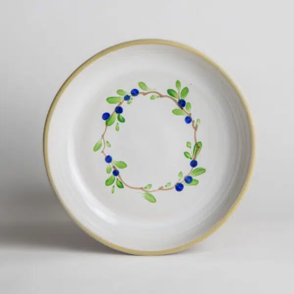 Brookline Shallow Bowls — Blueberry