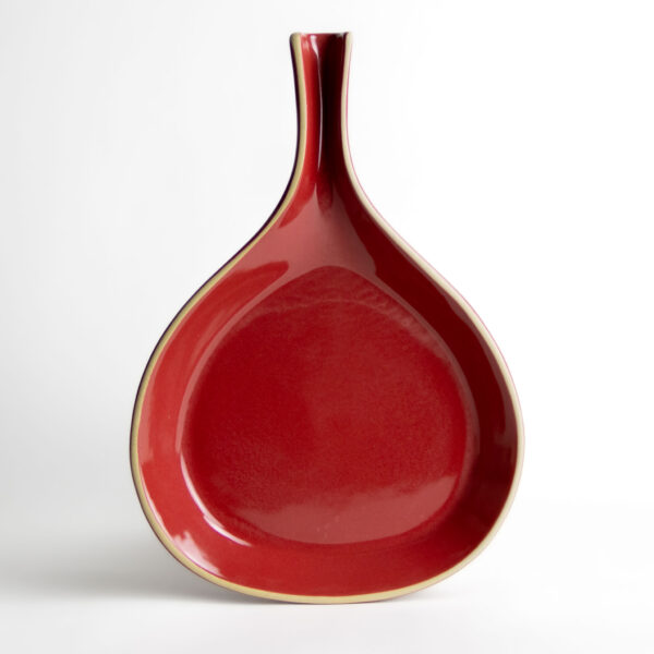 Brookline Ceramic Fry Pan Server — Cherry