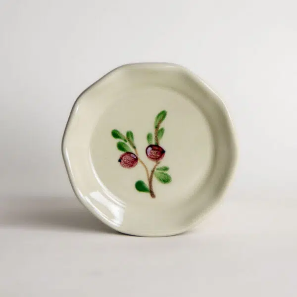 Oil Dipping Dishes/Coasters — Cranberry