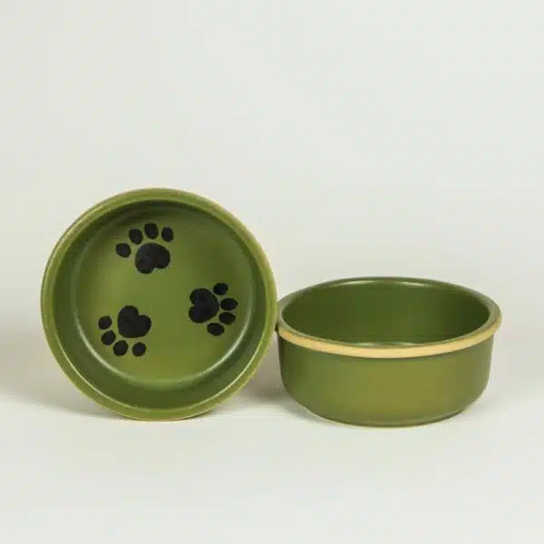 Small Dog Bowl Sets — Moss