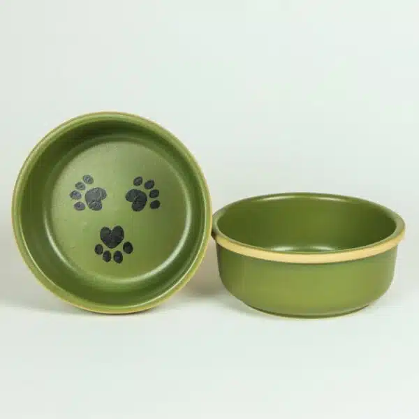 Large Dog Bowl Sets — Moss