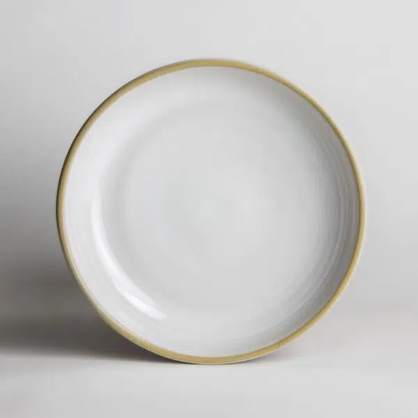 Brookline Shallow Bowls — Ivory