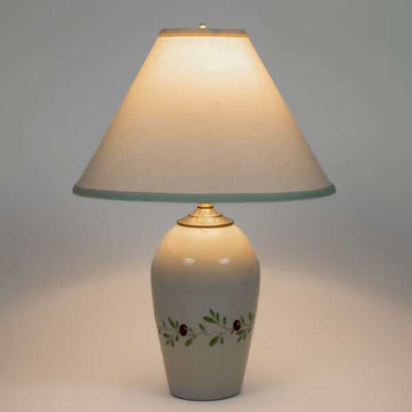 Table Lamps — Cranberry