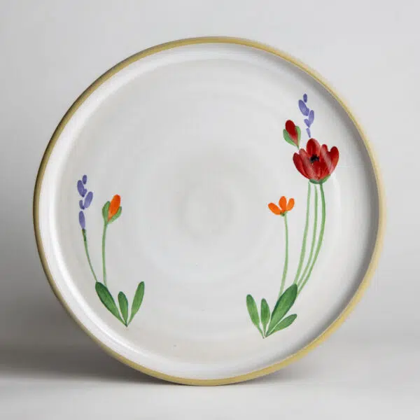 Brookline Dinner Plates — Red Poppy