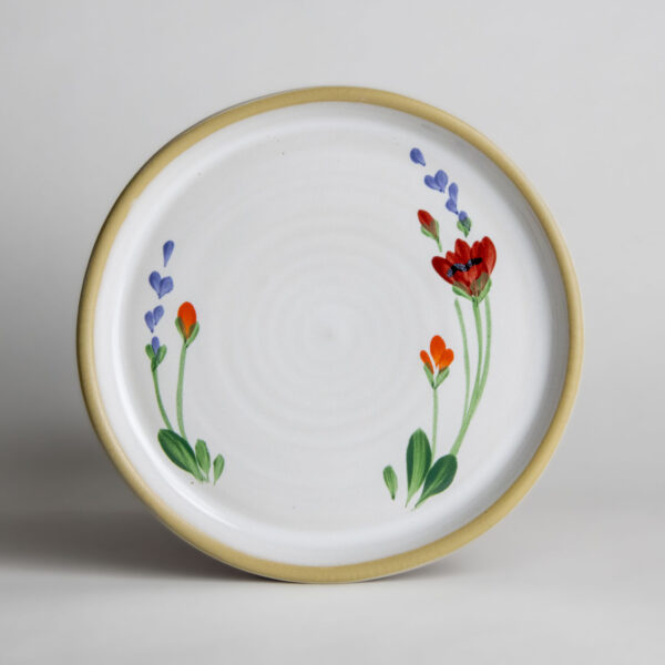 Brookline Salad Plates — Red Poppy