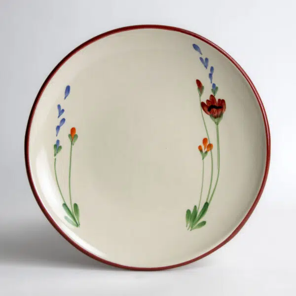 Coupe Dinner Plates — Red Poppy