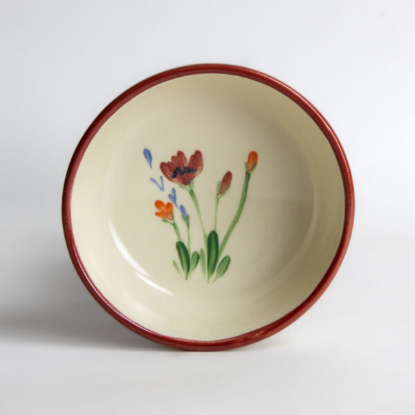 Coupe Soup Bowls — Red Poppy