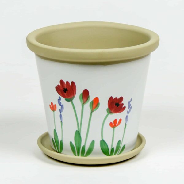 Flower Pots — Red Poppy