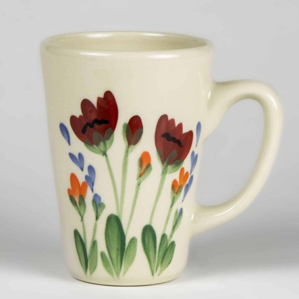 Latte Mugs — Red Poppy