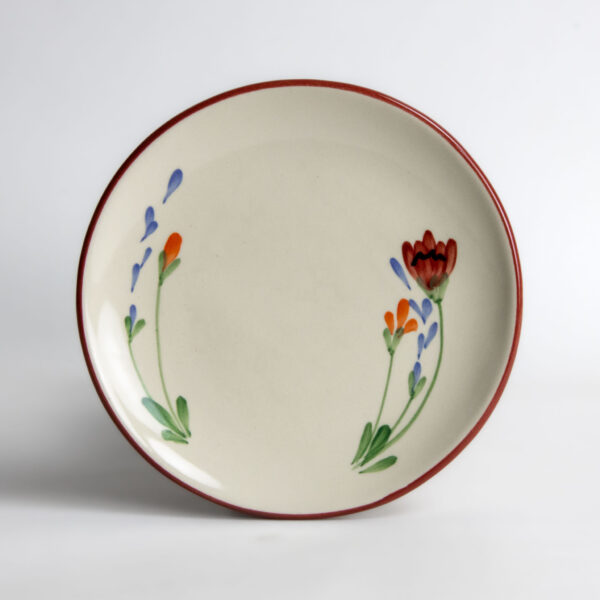Coupe Salad Plates — Red Poppy