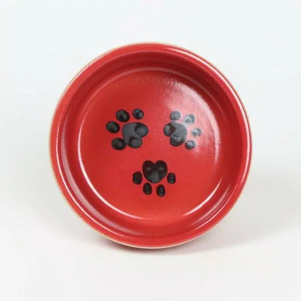 Small Classic Dog Bowls — Cherry