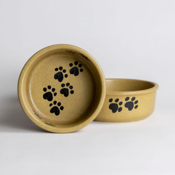 Small Dog Bowl Sets — Go Green Earthware Walking Paws