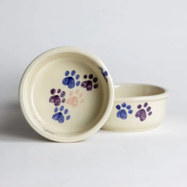 Small Dog Bowl Sets — Pink Walking Paws
