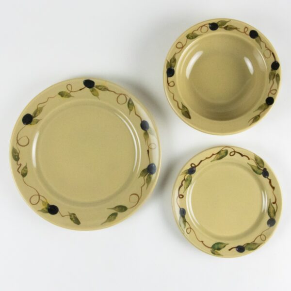 Classic Dinnerware Sets for Four — Tuscan Olive