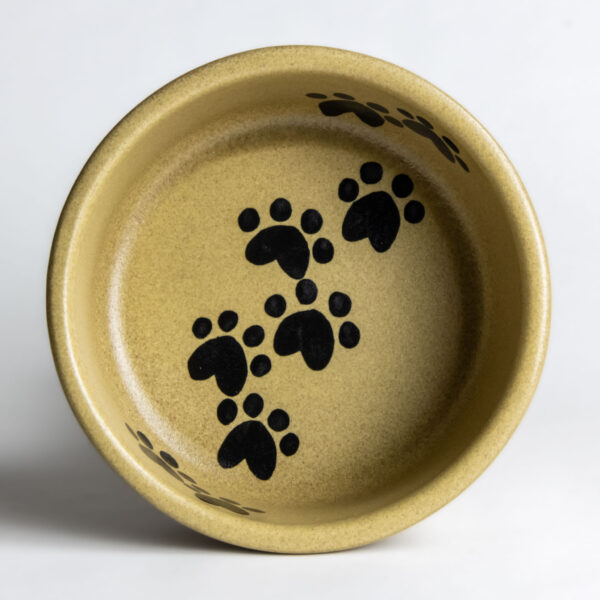 Large Classic Dog Bowls — Go Green Earthware Walking Paws