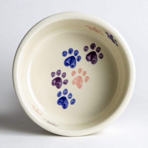 Large Classic Dog Bowls — Pink Walking Paws