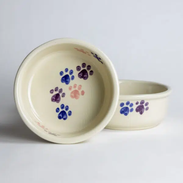 Large Dog Bowl Sets — Pink Walking Paws