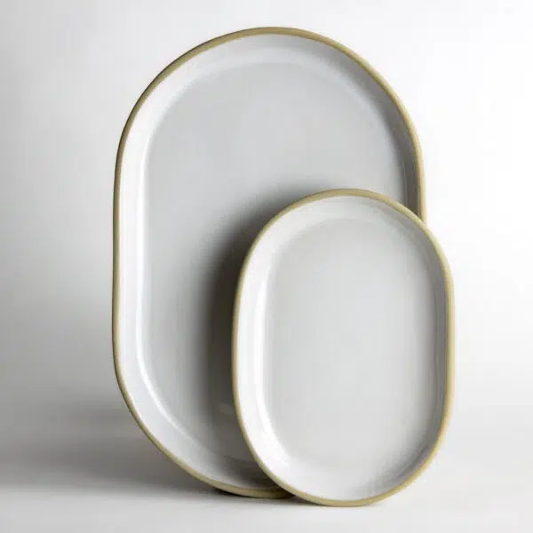 Brookline Tray Sets — Ivory