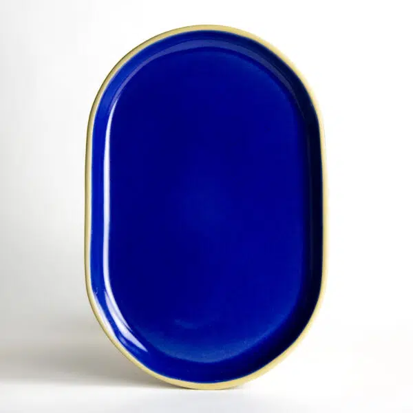 Medium Brookline Oval Tray — American Blue