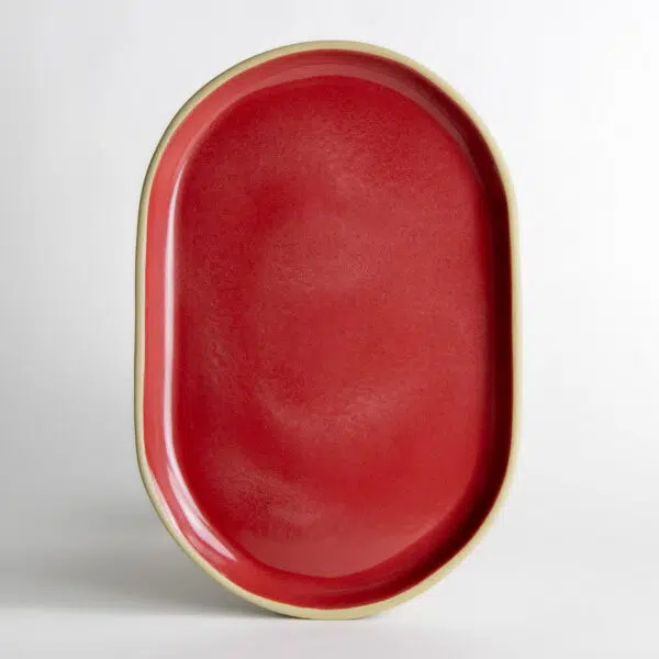 Medium Brookline Oval Tray — Cherry