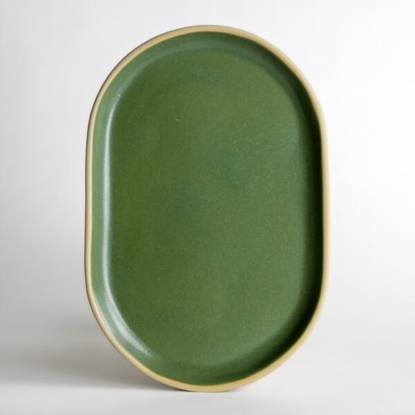 Medium Brookline Oval Tray — Moss