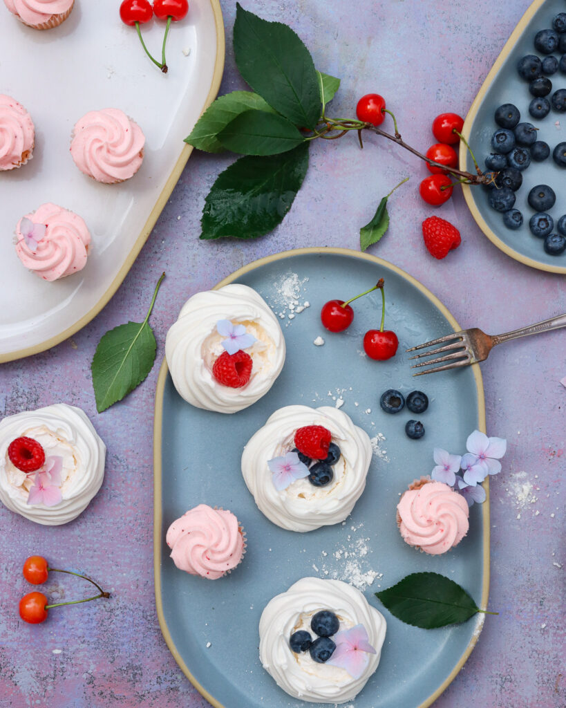 Small and Large Brookline Tray with mini desserts and fruits. Photo by Aga Bodes.