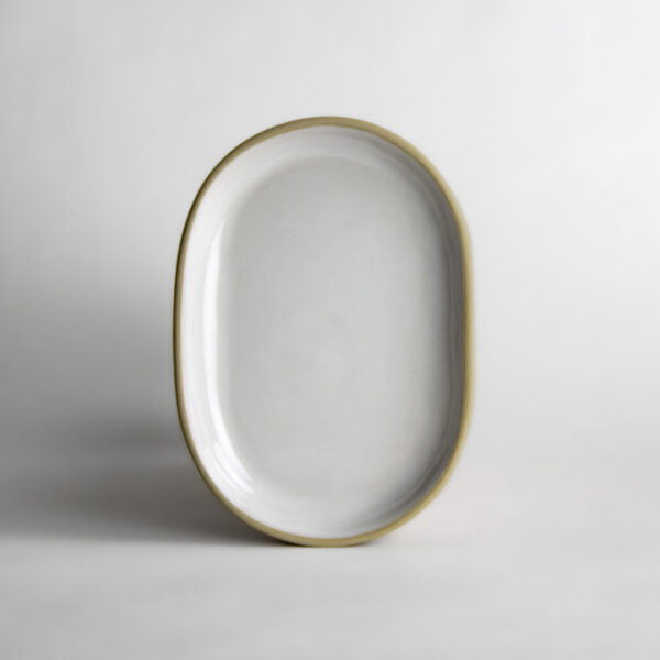 Small Brookline Oval Tray — Ivory