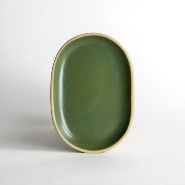 Small Brookline Oval Tray — Moss