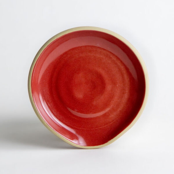 Stoneware Spoon Rest — Cherry