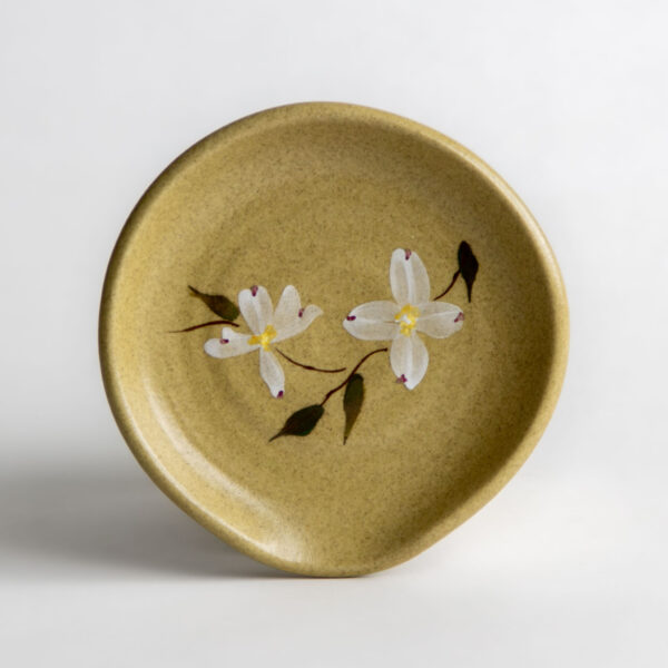 Stoneware Spoon Rest — Dogwood