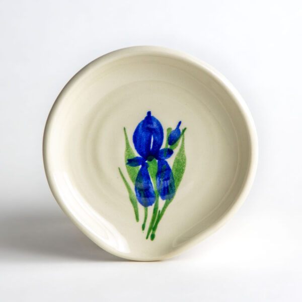 Stoneware Spoon Rest — Field of Iris