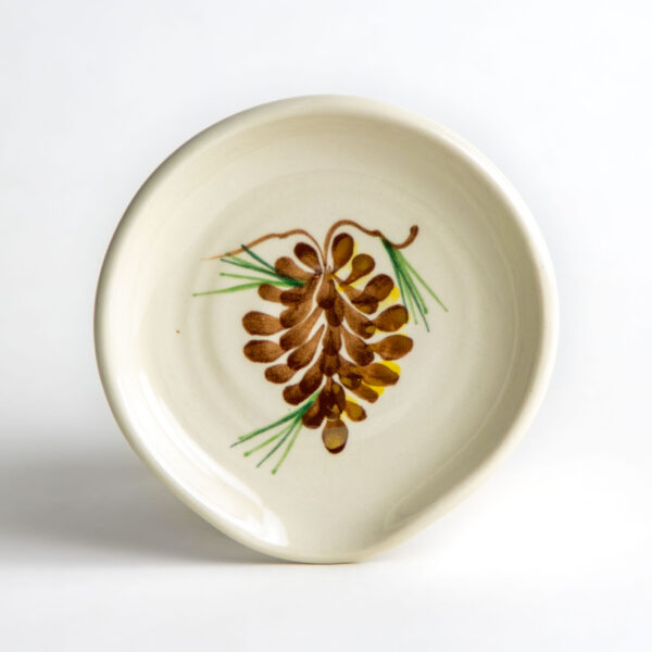 Stoneware Spoon Rest — Pinecone