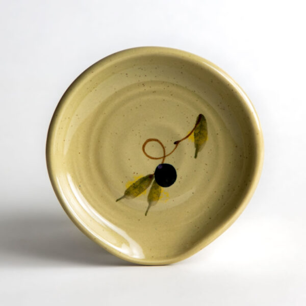 Stoneware Spoon Rest — Tuscan Olive